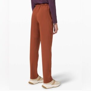 Lululemon Keep Moving High Rise Full Length‎ Pants in Dark Terracotta